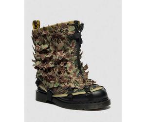Dr. Martens Leder 1460 Babylon Camo Stiefel in Grün, Größe: 42