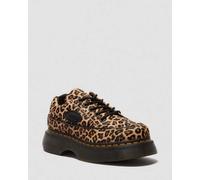 Dr. Martens Leder Buzz 5-Ösen Leopard Schuhe in Bräunen, Größe: 42
