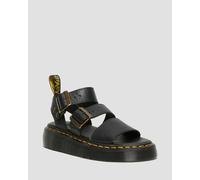 Dr. Martens Leder Gryphon Quad Pleateau Sandalen in Schwarz, Größe: 39