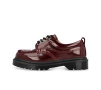 Dr. Martens Leder Lowell Laquered Moc Toe Schuhe in Rot, Größe: 39