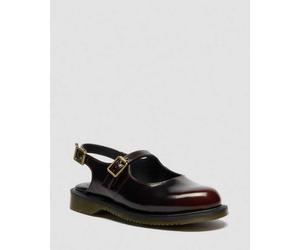 Dr. Martens Madaline Mary Jane Rub Off Leder Sling Back Schuhe in Rot, Größe: 40