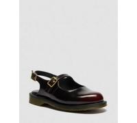 Dr. Martens Madaline Mary Jane Rub Off Leder Sling Back Schuhe in Rot, Größe: 41