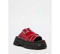 Dr. Martens Mattison Slide Soft LackLeder Sandalen in Rot, Größe: 42