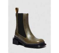 Dr. Martens Maybole Chelsea Square Toe Leder Stiefel in Grün, Größe: 41
