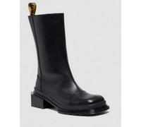Dr. Martens Maybole Hi Square Toe Leder Chelsea Stiefel Schuhe in Schwarz, Größe: 36