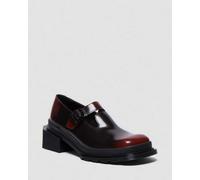 Dr. Martens Maybole Leder Square Toe Mary Jane Schuhe in Rot, Größe: 40