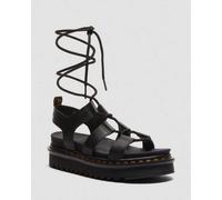 Sandalette DR. MARTENS "Nartilla", Damen, Gr. 42, schwarz, Leder, Schuhe Sandalette, Plateau, Sandalette mit raffinierter Schnürung am Bein (51471747-42) schwarz