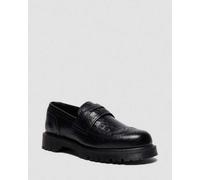 Dr. Martens Penton Brogues Emboss Leder Loafer in Schwarz, Größe: 47