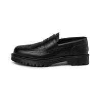 Dr. Martens Penton Brogues Emboss Leder Loafer in Schwarz, Größe: 43