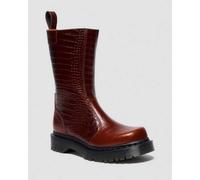 Dr. Martens Rejena Croc Emboss Leder Stiefel in Braun, Größe: 37