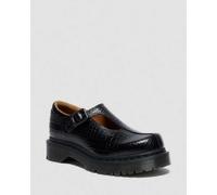 Dr. Martens Rejena Mary Jane Croc Emboss Leder Schuhe in Schwarz, Größe: 41