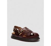 Dr. Martens San Fisherman Leder Sandalen in Bräunen, Größe: 45