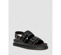 Dr. Martens San Two Strap Leder Sandalen in Schwarz, Größe: 43