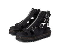 Dr. Martens Sandalen Olson Charcoal Grey Tumbled Nubuck in Schwarz 36