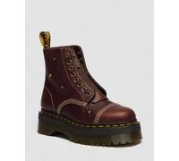 Dr. Martens Sinclair Flower Grizzly Leder Plateaustiefel Schuhe in Braun, Größe: 38