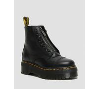 Dr. Martens Sinclair Gemilltes Nappaleder Plateaustiefel Schuhe in Schwarz, Größe: 48