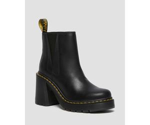 Dr. Martens Spence Leder Chelsea-Stiefel Mit Absatz Schuhe in Schwarz, Größe: 40