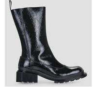 Dr. Martens Stiefel mit Absatz Maybole High Boot Black Crinkle Patent in Schwarz 40