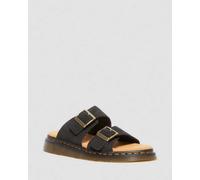 Dr. Martens Suède Josef Wildleder Slide Sandalen in Schwarz, Größe: 48