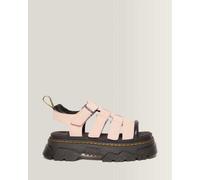 Dr. Martens Suède Mattison Sandalen Mit 3 Riemen in Rosa, Größe: 36