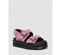 Dr. Martens Suède Zebzag Wildleder Sandalen in Rosa, Größe: 37