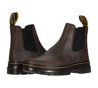 Dr. Martens Unisex-Erwachsene Embury Leather Chelsea Boot, Dark Brown Crazy Horse, 37 EU