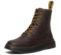 Dr. Martens Unisex Crewson Nubukleder Alltagsstiefel, Dark Brown Crazy Horse, 12 Women/11 Men