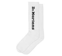 Dr Martens - Unisex-Socken in Weiß mit vertikalem Logo
