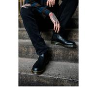 Dr. Martens - Vegan 2976 Chelsea Boots Black Felix Rub Off - Schuhe - Schwarz - EU 36 - Synthetic/Textile/Gummi Schwarz EU 36