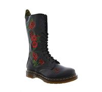 Dr. Martens VONDA Embroidery BLACK, Damen Combat Boots, Schwarz (Black), 37 EU (4 Damen UK)