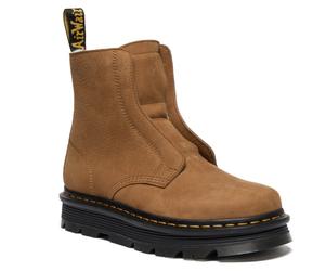 Dr. Martens - Women's Zebzag Laceless WL - Winterschuhe, Gr. 37, braun (DesertBrownMilledNubuckWp)