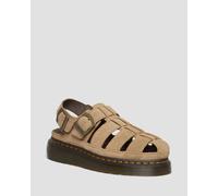 Dr. Martens Wrenlie Bronx Wildleder Fisherman Sandalen in Bräunen/Braun, Größe: 42