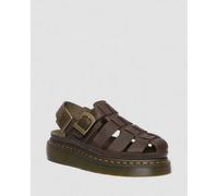 Dr. Martens Wrenlie Leder Fisherman Sandalen in Braun, Größe: 38