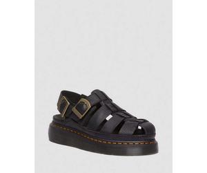 Dr. Martens Wrenlie Leder Fisherman Sandalen in Schwarz, Größe: 42