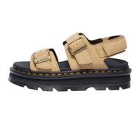 Sandale DR. MARTENS "Zebzag", Damen, Gr. 39, beige, Veloursleder, Schuhe Sandale, Plateau, Sandalette, Sommerschuh mit typisch gelber Rahmennaht (14485854-39) beige