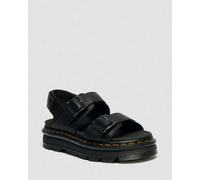 Dr. Martens Zebzag Pisa Leder Plateausandalen in Schwarz, Größe: 42