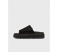 Dr. Martens Suède Zebzag Wildleder Plateau Slides in Schwarz, Größe: 37