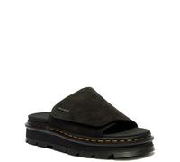 Dr. Martens Suède Zebzag Wildleder Plateau Slides in Schwarz, Größe: 38