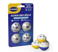 Dr. Scholl’s Schuh Deo Bälle Hält Schuhe, Fußballschuhe und Sporttaschen frisch, klinisch getestetes Schuh-Deo für Frische den Ganzen Tag, wiederverwendbar und langlebig, Geruchsentferner für Schuhe