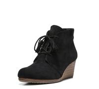 Dr. Scholl's Shoes Damen Dakota Boot Schwarzes Mikrofaser-Wildleder 9 M US