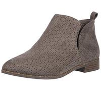 Dr. Scholl's Shoes Women's Rate Ankle Boot, Olive Perforated Microfiber Suede, 9.5 M US