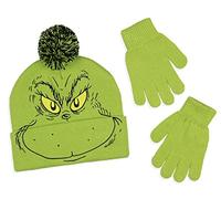Dr. Seuss The Grinch Who Stole Christmas Beanie und Handschuh-Set, Grün, Grün , Einheitsgröße
