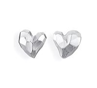 Drachenfels edle Ohrstecker aus der Kollektion Heartbreaker in Echtsilber | Ohrstecker Set Silber 925 Sterling | Elegante Design Ohrringe für Damen in Herzform