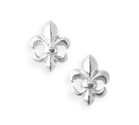 Drachenfels "Lilienkönigin" Ohrringe I Edle Ohrstecker aus 925 Sterling Silber I Nickelfreie Damen-Ohrringe inkl. Geschenkverpackung I In Goldschmiedequalität gefertigt I D LKO 23/AG