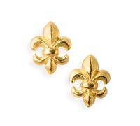 Drachenfels "Lilienkönigin" Ohrringe I Ohrstecker aus goldplattiertem 925 Sterling Silber I Nickelfreie Damen-Ohrringe inkl. Geschenkverpackung I In Goldschmiedequalität gefertigt I D LKO 23/AGG