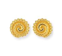 Drachenfels "Meeresrauschen" Oktopus-Ohrringe I Edle Ohrstecker aus goldplattiertem 925 Sterling Silber I Damen-Ohrringe inkl. Geschenkverpackung I In Goldschmiedequalität gefertigt I D MSOK 21/AGG