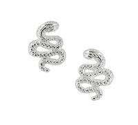 Drachenfels "Serpente" Schlangen-Ohrringe I Edle Ohrstecker aus 925 Sterling Silber I Damen-Ohrringe inkl. Geschenkverpackung I In Goldschmiedequalität gefertigt I D SER 21/AG