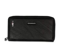 DrachenLeder Damen Handgelenktasche Geldbörse schwarz Leder 19x10x2,5 OTJ504S Leder Clutch
