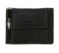 DrachenLeder Herren Dollarclip Geldbörse schwarz Leder 11x2.5x8cm OPJ121S Leder Portemonnaie