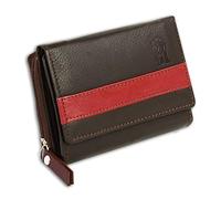 DrachenLeder Leder Geldbörse 10x3x8 cm Damen Herren Portemonnaie braun D3OPZ100D Leder Geldbörse für die Frau, für den Mann